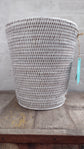 Wonky Dawei Waste Paper Basket | White