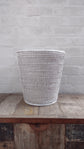 Wonky Dawei Waste Paper Basket | White