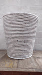 Wonky Dawei Waste Paper Basket | White