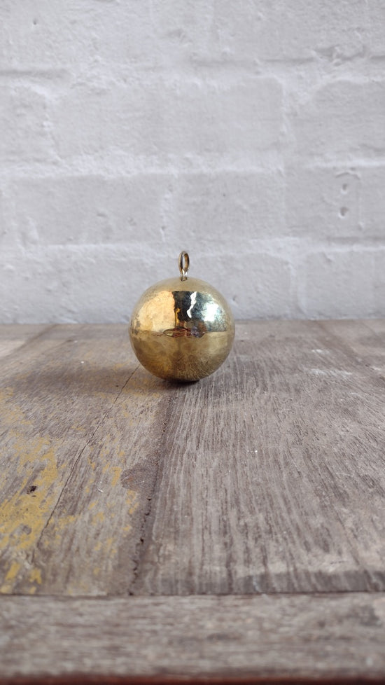 Wonky | Christmas | Handmade Brass Bauble