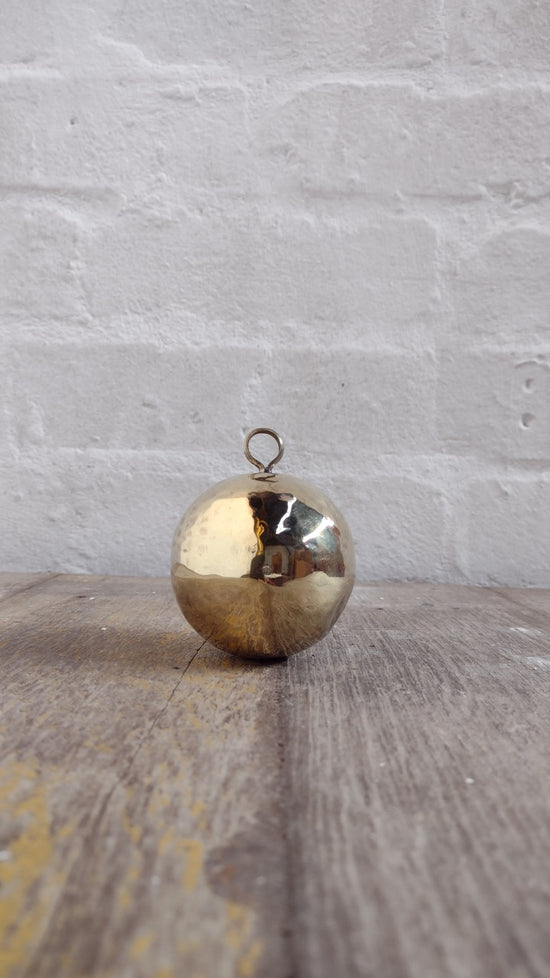 Wonky | Christmas | Handmade Brass Bauble