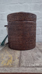 Wonky Sale | Strand Rattan Ice Bucket | Brown