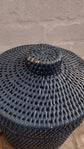 Wonky Sale | Strand Rattan Ice Bucket | Mid Blue