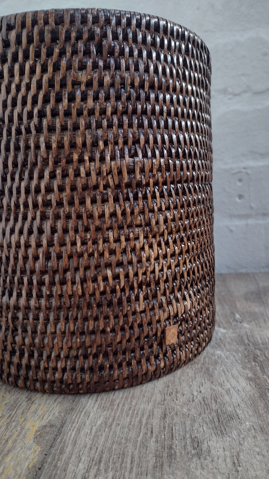 Wonky Rangoon Waste Paper Basket | Brown