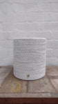 Wonky Rangoon Waste Paper Basket | White