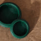 Inya Rattan Bowl | Small Dark Green