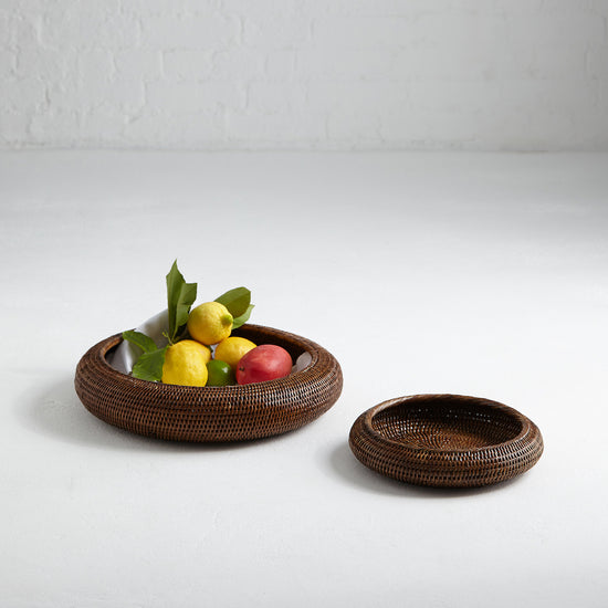 End of Line | Inya Rattan Bowl | Small Brown