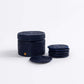 End of Line | Latha Coasters with Box | Set of 6 |  Dark Blue