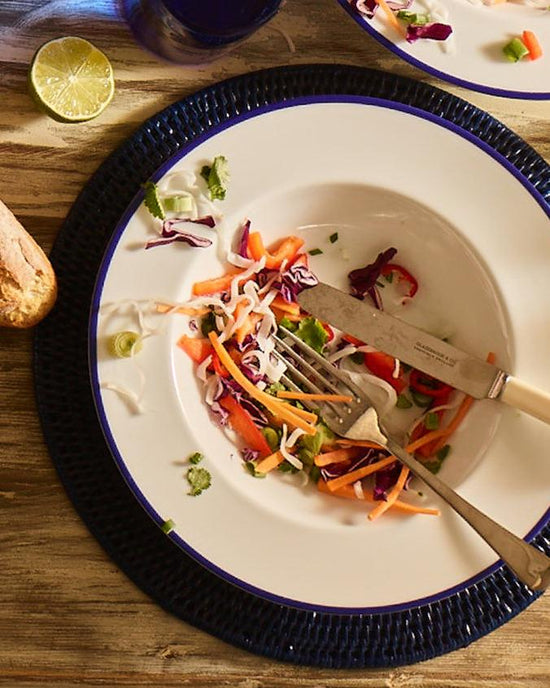 Latha Charger Plate | Dark Blue