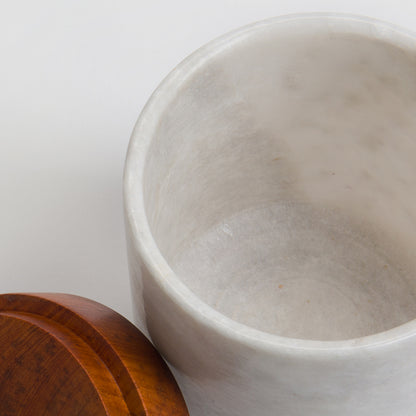 Mandalay Marble Storage Jars
