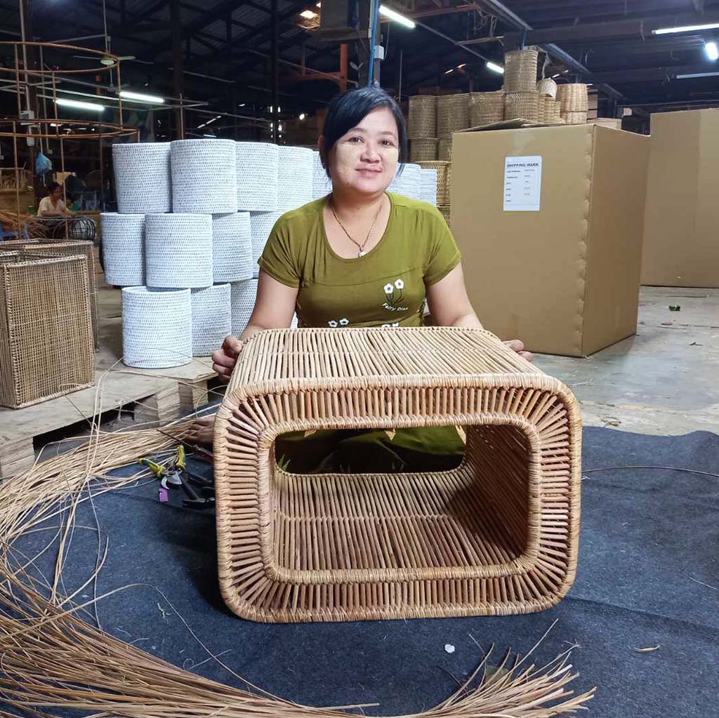 Patti Rattan Side Table