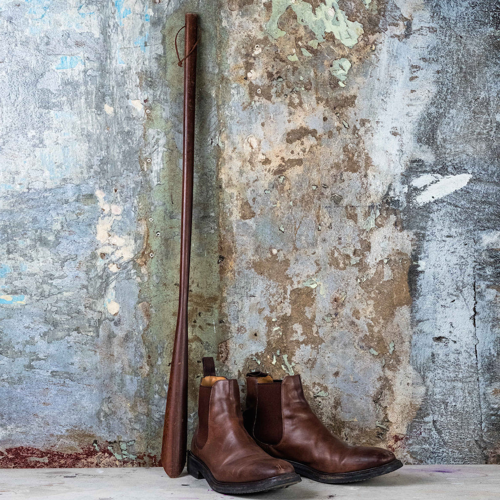 Long Wooden Shoe Horn For Boots Shoes Walnut Wood Kalinko