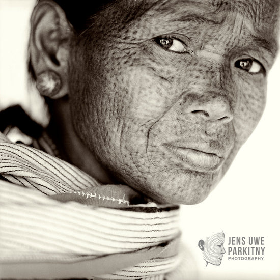 Yindu Hmoye Chin Woman with Traditional Shawl, 2005